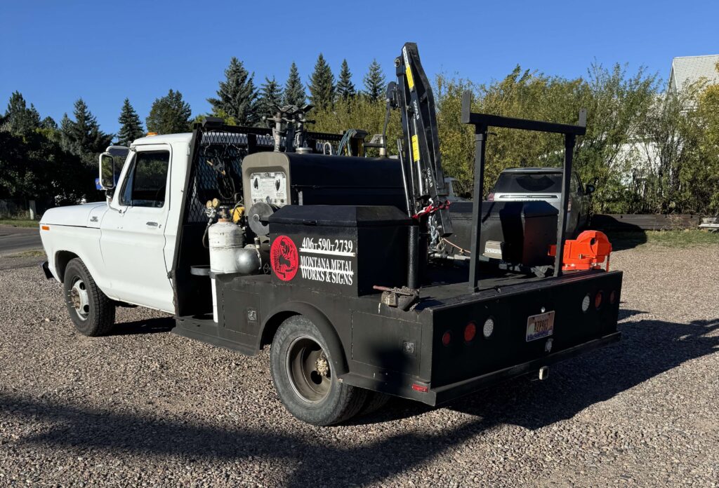 Montana Metalworks and Signs welding service portable welding service truck