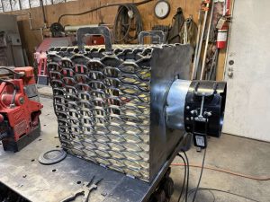 A wheat sifter to keep rocks out of the augers Montana Metalworks ()