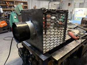 A wheat sifter to keep rocks out of the augers Montana Metalworks ()